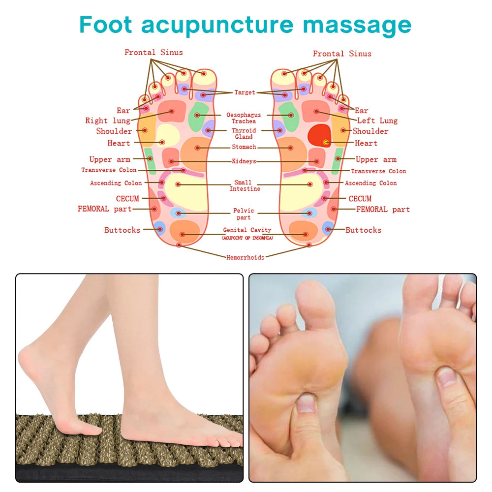 Lotus Spike Acupressure Massage Mat – Neck, Back & Foot Relaxation Mat