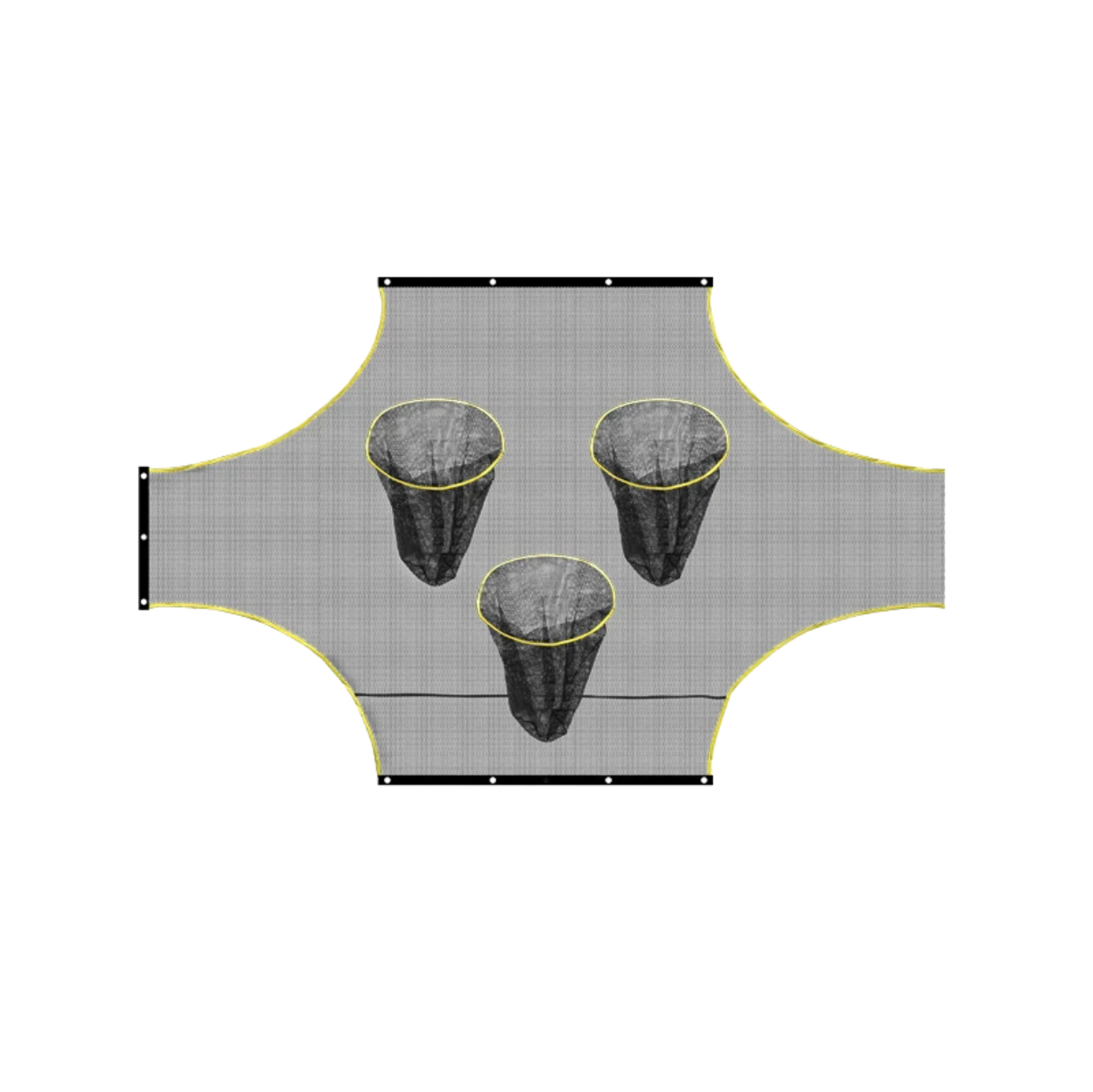 3-Hole Soccer Goal Target Net – Multi-Target Shooting Accuracy Training Tool
