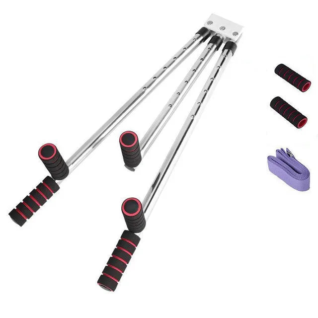 3 Bar Adjustable Leg Stretcher – Stainless Steel Split Stretching Machine with 6 Hole Adjustment