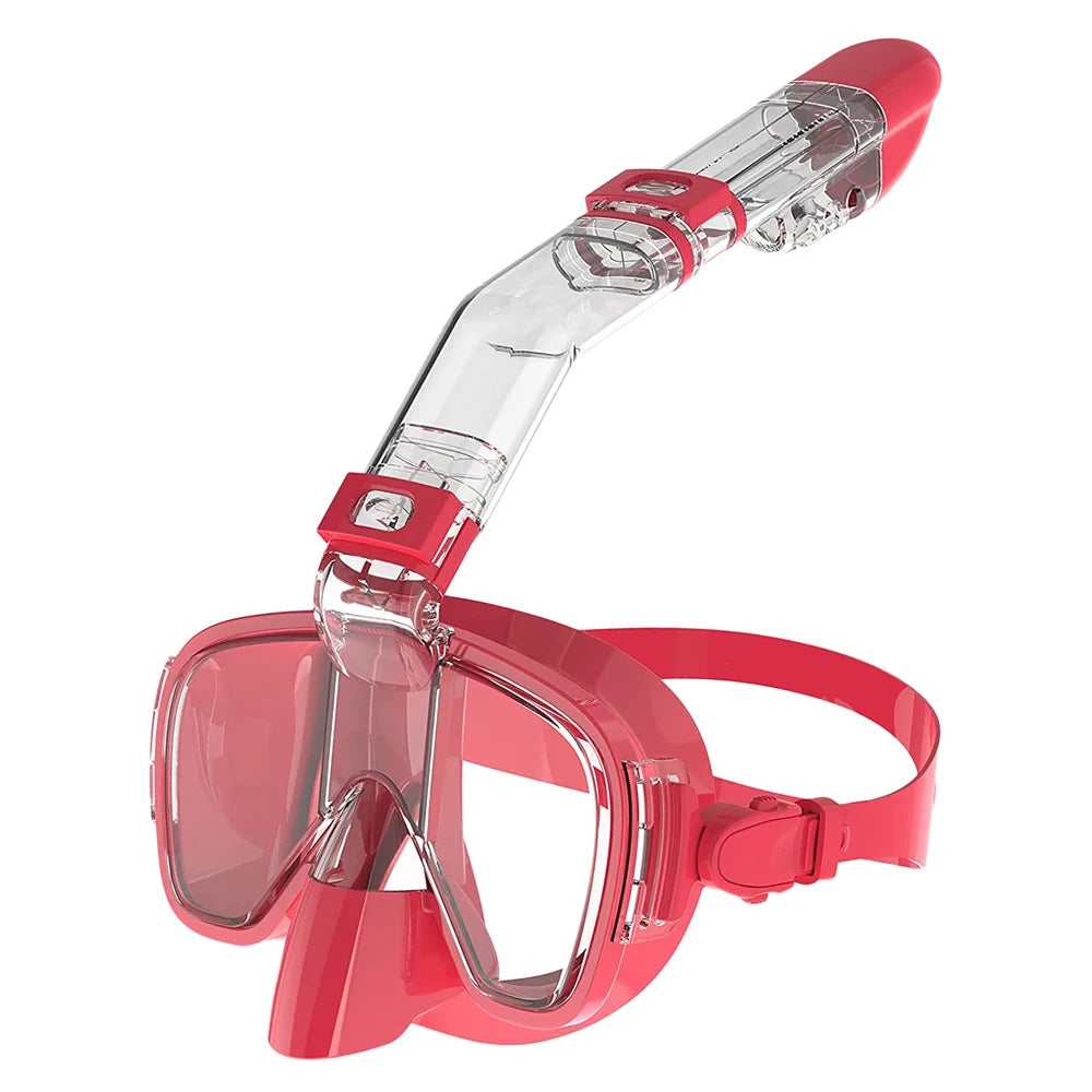Half Face Snorkeling Mask Set - Anti-Fog Scuba Diving Swimming Mask for Adults