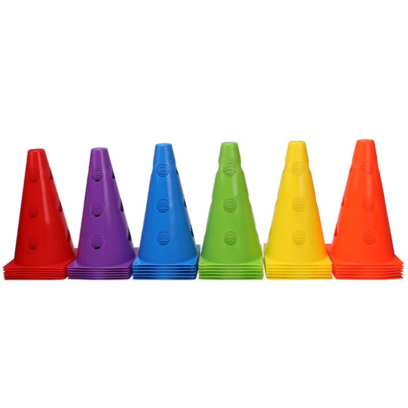 12-Pack Durable Agility Training Cones – Football & Sports Marker Cones for Speed, Coordination & Drills