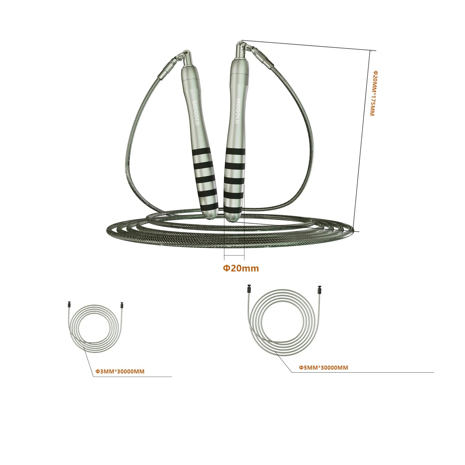 Steel Wire Speed Jump Rope – Adjustable Cross Training Fitness Skipping Rope