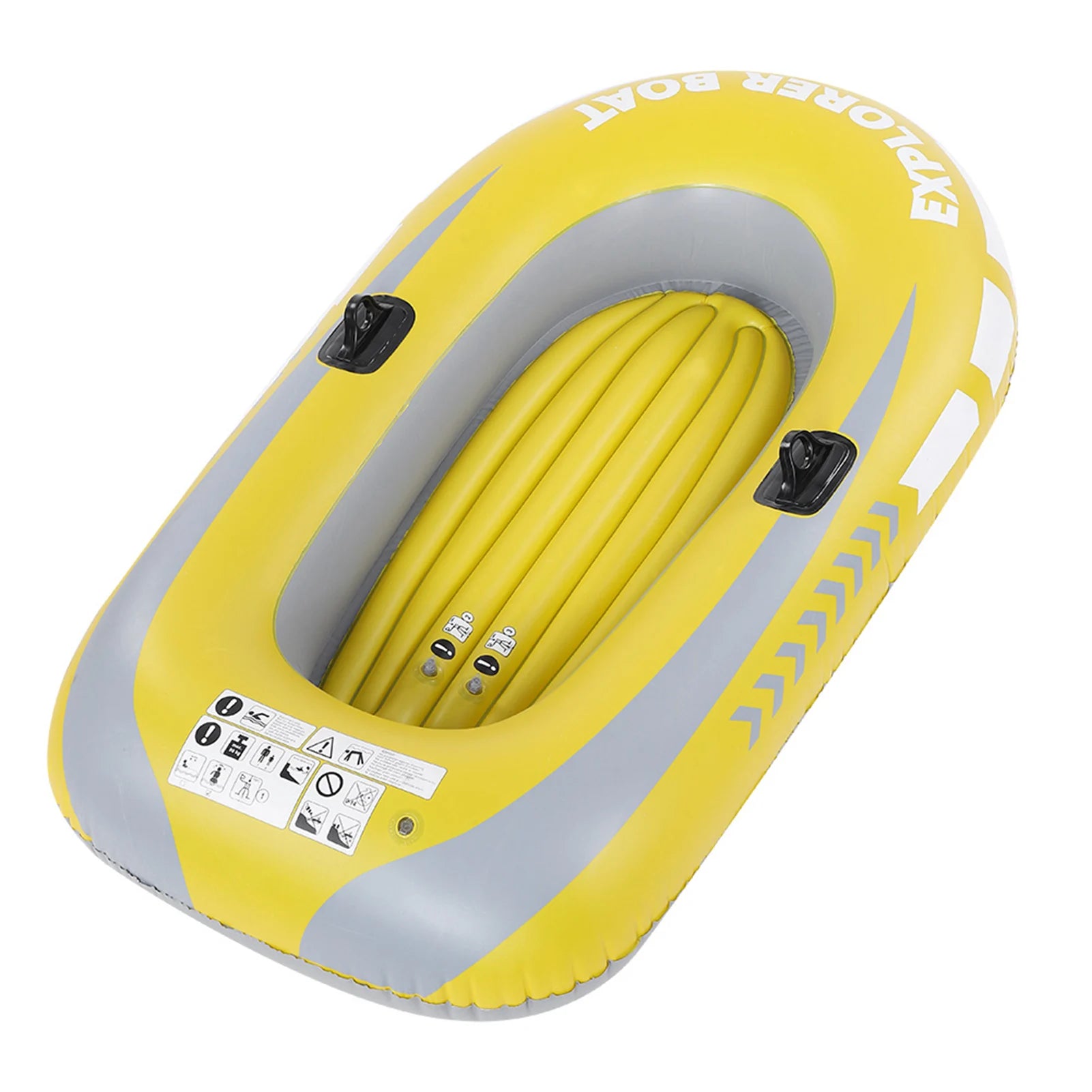 Inflatable PVC Kayak Canoe for 2 Persons – Lightweight Rowing Boat for Fishing & Drifting