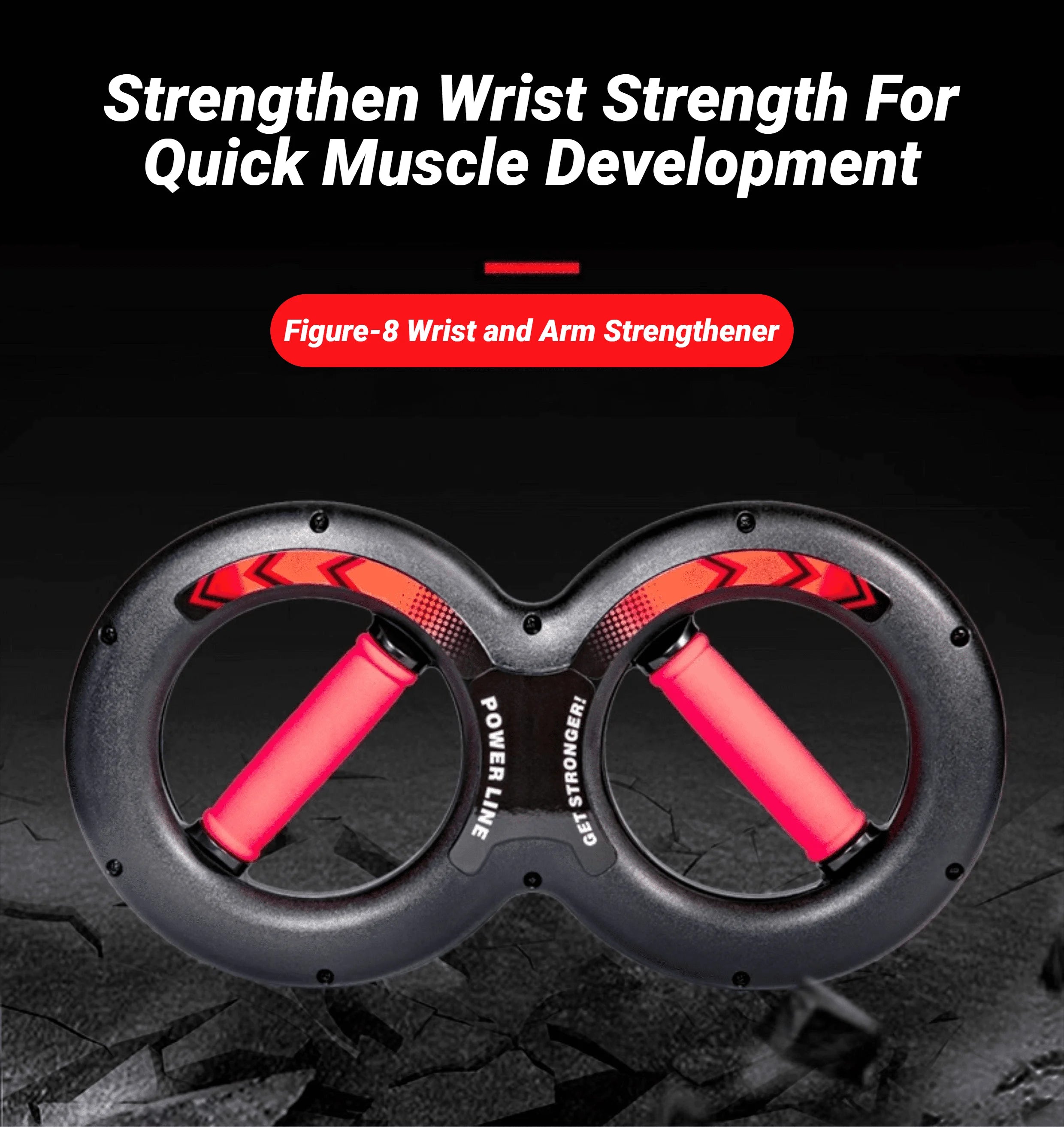 8-Shape Hand Grip Strength Trainer – Forearm & Wrist Spring Exerciser
