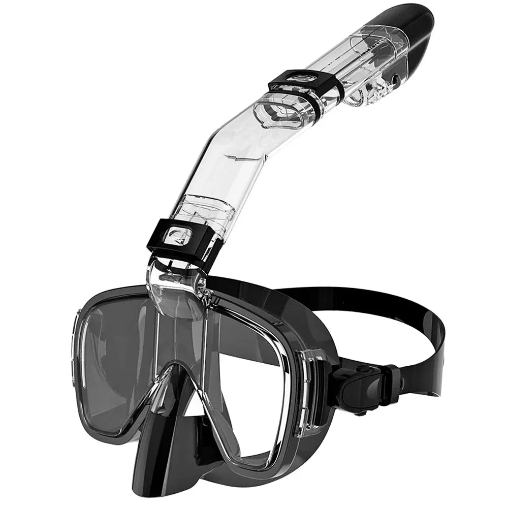Half Face Snorkeling Mask Set - Anti-Fog Scuba Diving Swimming Mask for Adults