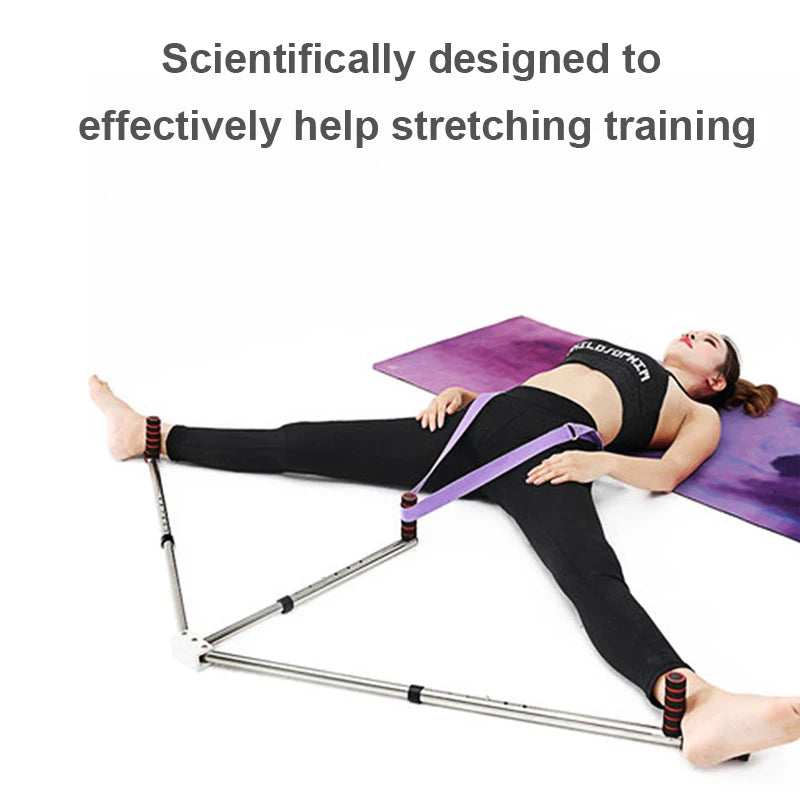 3 Bar Adjustable Leg Stretcher – Stainless Steel Split Stretching Machine with 6 Hole Adjustment