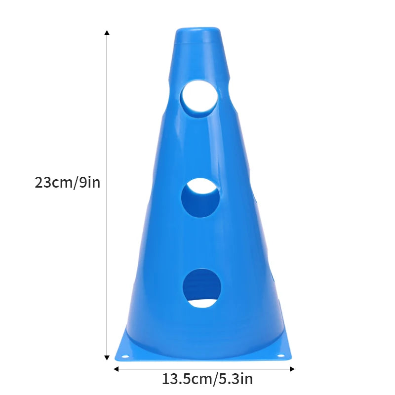 12-Pack Durable Agility Training Cones – Football & Sports Marker Cones for Speed, Coordination & Drills