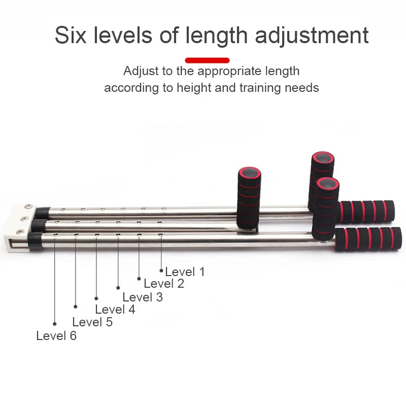 3 Bar Adjustable Leg Stretcher – Stainless Steel Split Stretching Machine with 6 Hole Adjustment