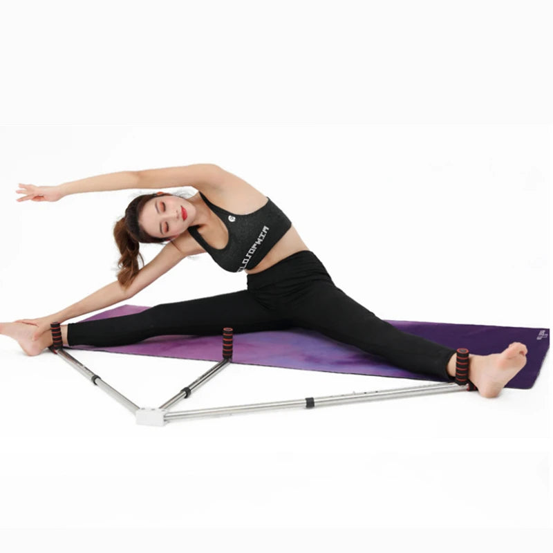 3 Bar Adjustable Leg Stretcher – Stainless Steel Split Stretching Machine with 6 Hole Adjustment