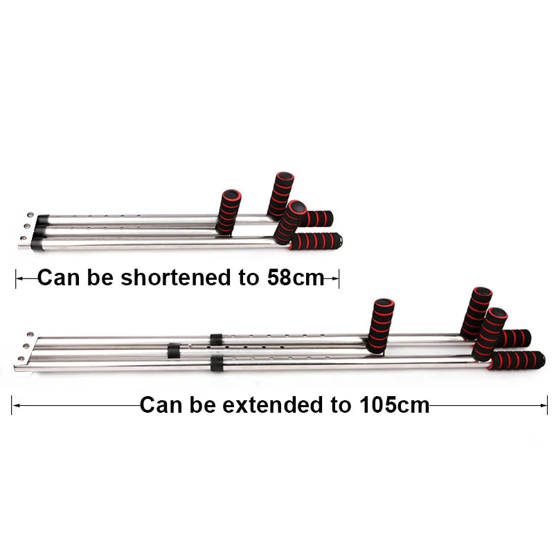 3 Bar Adjustable Leg Stretcher – Stainless Steel Split Stretching Machine with 9 Hole Adjustment