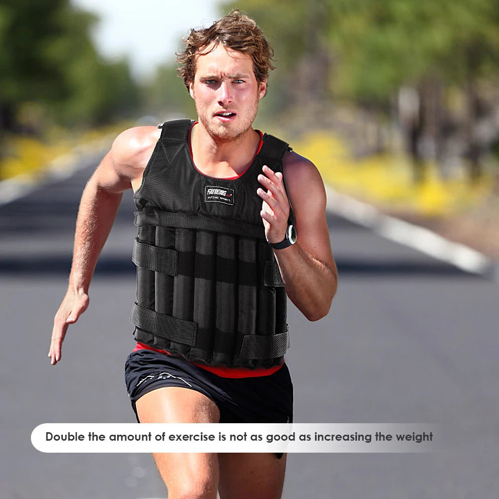 3–35kg Adjustable Weighted Vest – Durable Load Training Fitness Vest